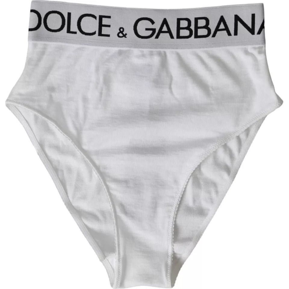 Dolce & Gabbana White Cotton Stretch Branded Logo Underwear Dolce & Gabbana