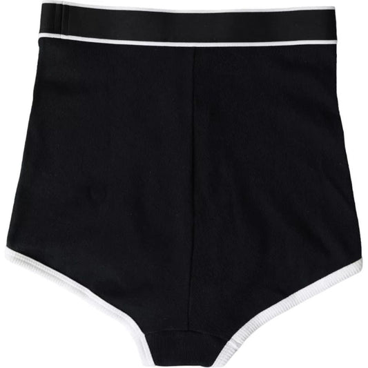 Dolce & Gabbana Black Cotton Stretch Branded Logo Underwear Dolce & Gabbana