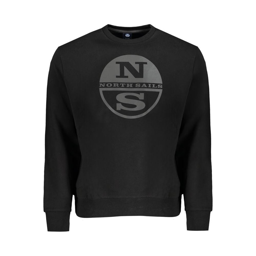 North Sails Black Cotton Sweater North Sails