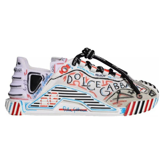 Dolce & Gabbana Multicolor Suede Fabric NS1 Sneakers Shoes Dolce & Gabbana