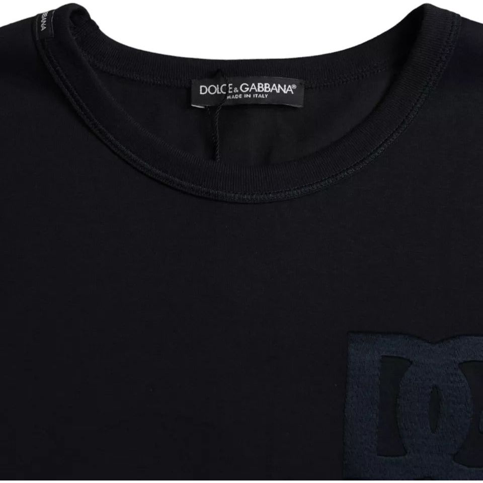 Dolce & Gabbana Black Logo Round Neck Short Sleeves T-shirt Dolce & Gabbana