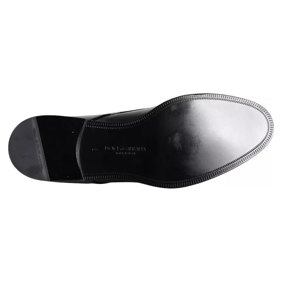 Dolce & Gabbana Black Patent Leather Derby Formal Dress Shoes Dolce & Gabbana