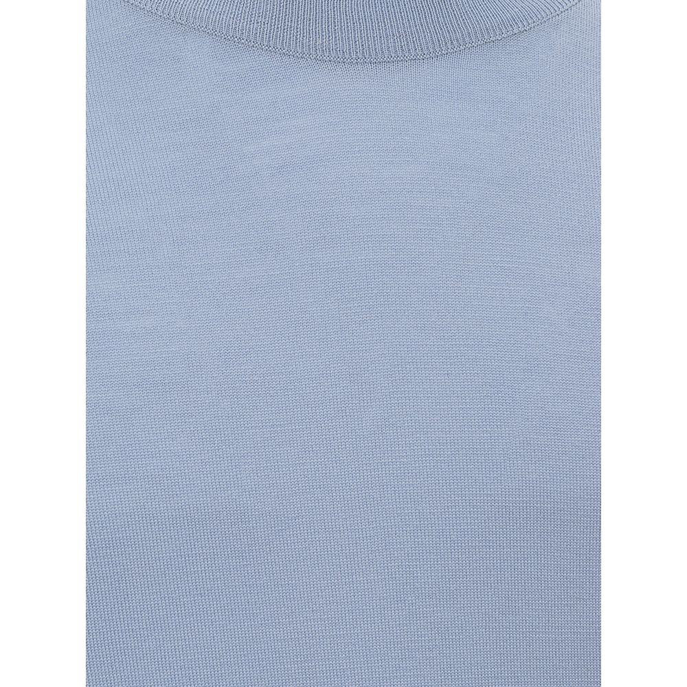 Brioni Light Blue Wool Sweater Brioni