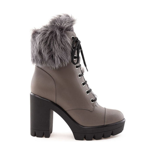 Giuseppe Zanotti Gray Eco Leather Boot Giuseppe Zanotti