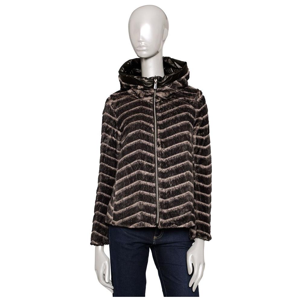 Baldinini Trend Black Polyester Women Jacket Baldinini Trend