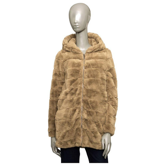 Baldinini Trend Beige Polyester Women Jacket Baldinini Trend