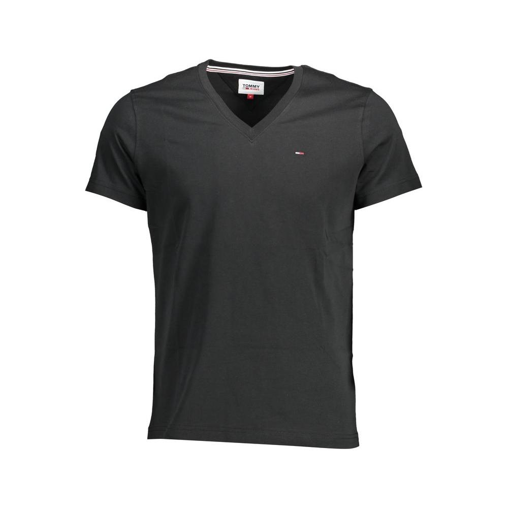 Tommy Hilfiger Black Cotton T-Shirt Tommy Hilfiger