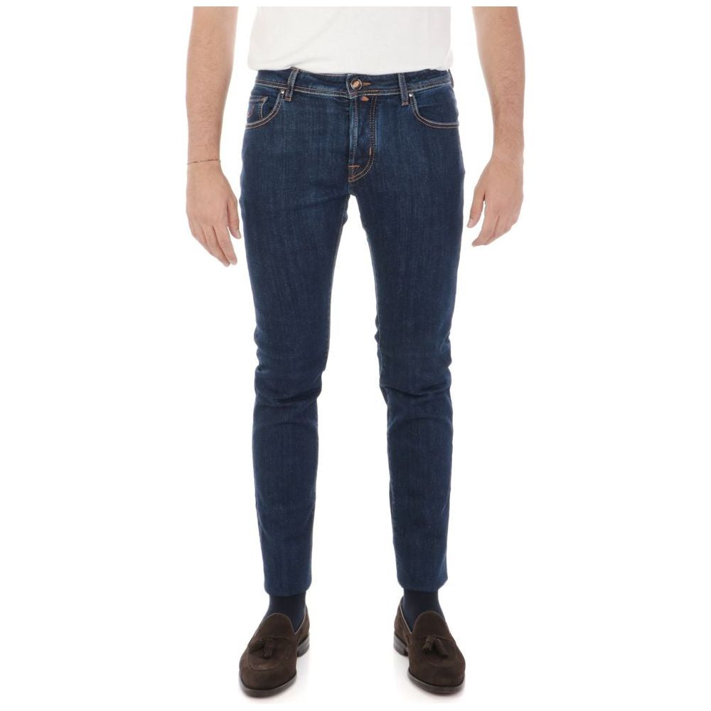 Jacob Cohen Blue Cotton Jeans & Pant Jacob Cohen