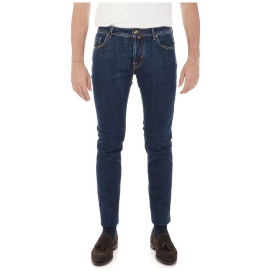 Jacob Cohen Blue Cotton Jeans & Pant Jacob Cohen