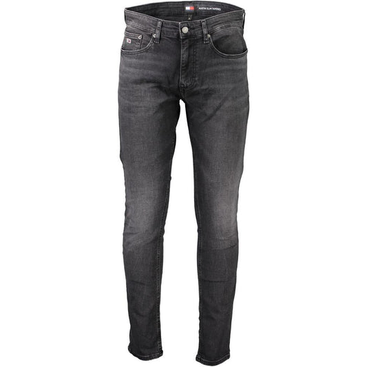 Tommy Hilfiger Black Cotton Jeans & Pant