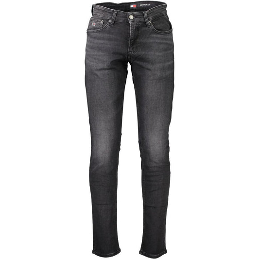 Tommy Hilfiger Black Cotton Jeans & Pant