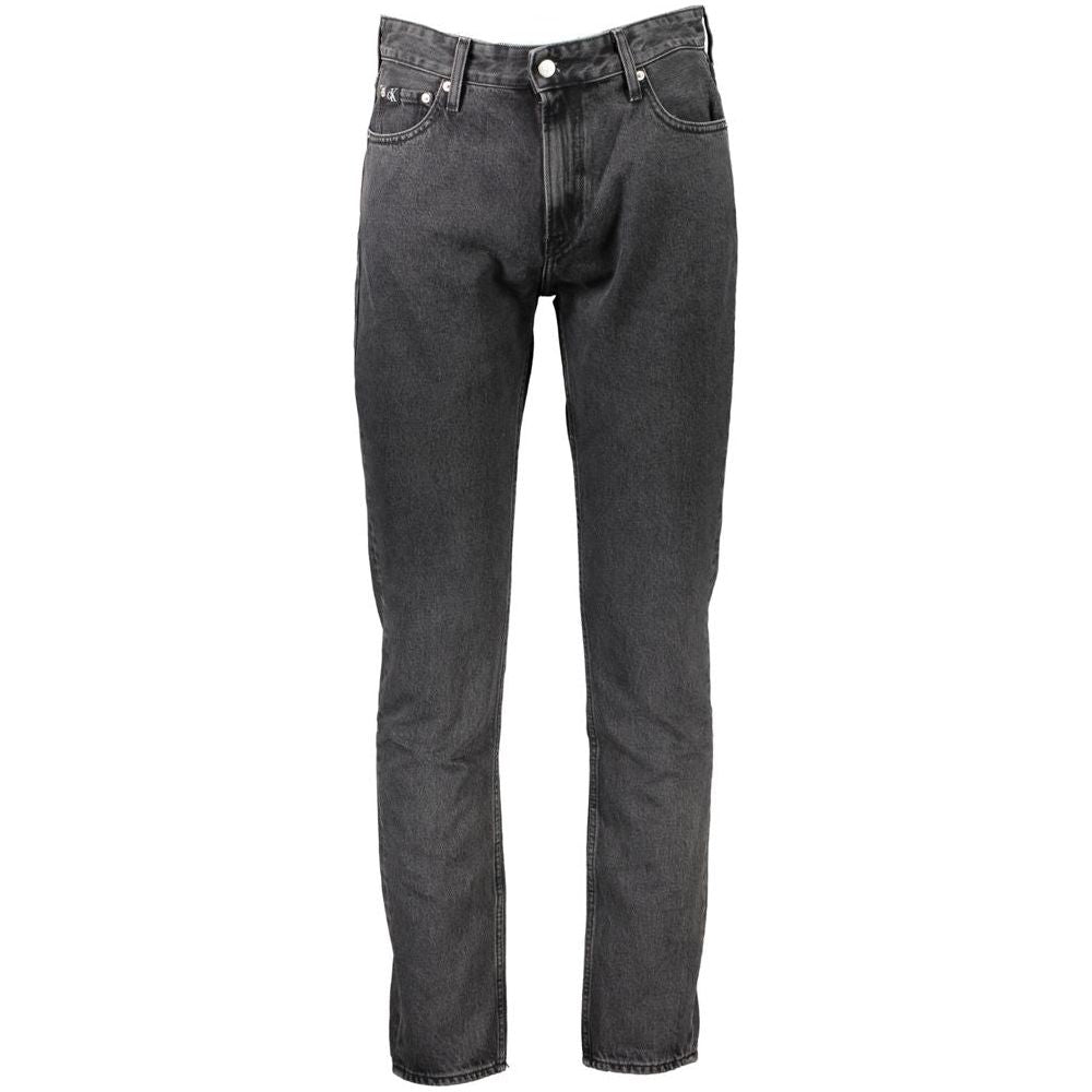 Calvin Klein Gray Cotton Jeans & Pant Calvin Klein