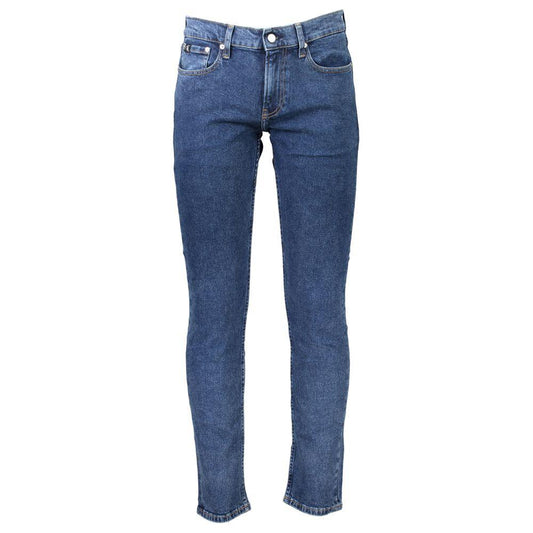 Calvin Klein Blue Cotton Jeans & Pant