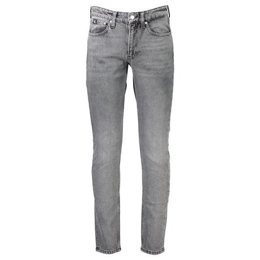 Calvin Klein Gray Cotton Jeans & Pant