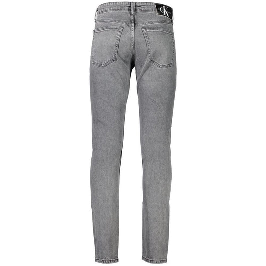 Calvin Klein Gray Cotton Jeans & Pant