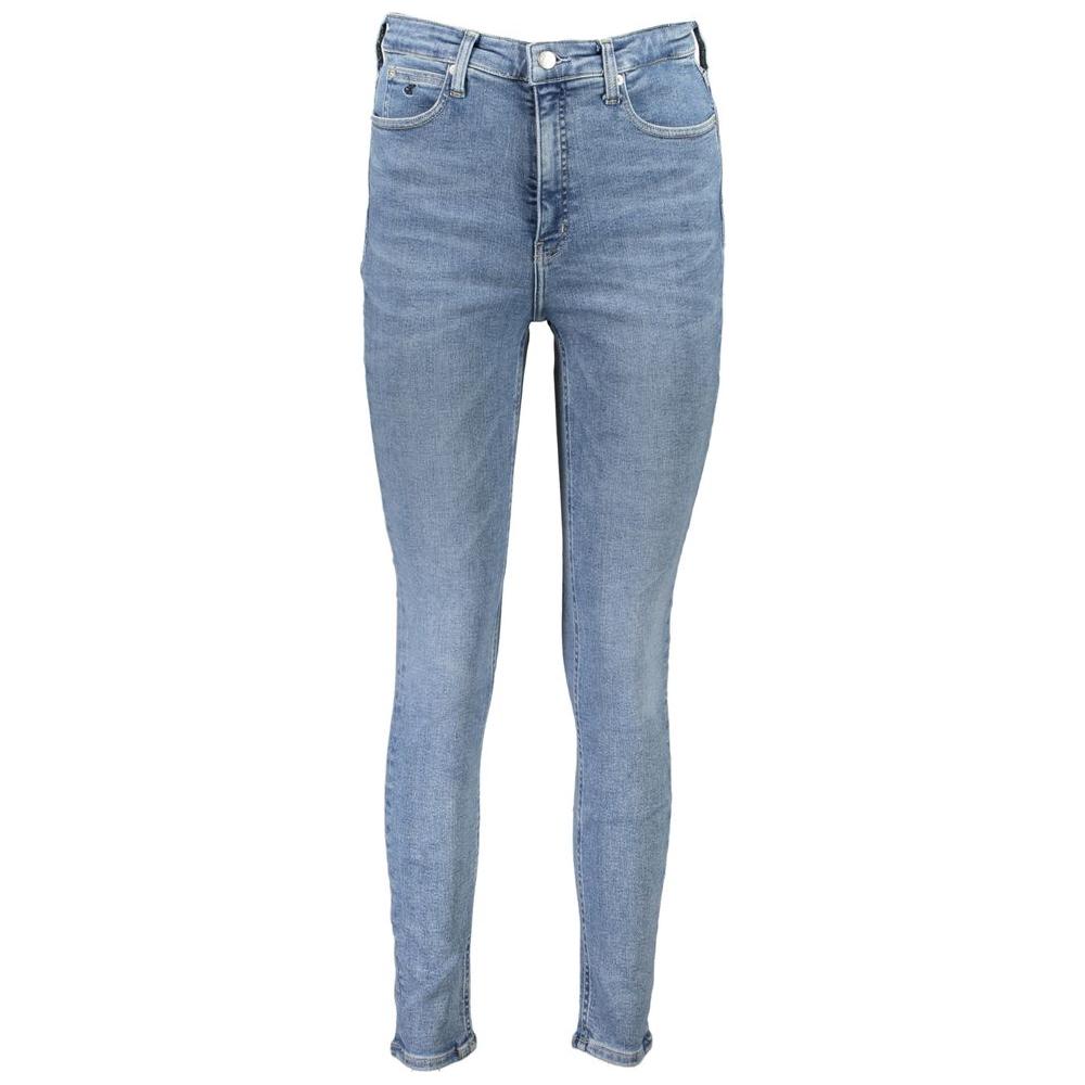 Calvin Klein Light Blue Cotton Jeans & Pant Calvin Klein