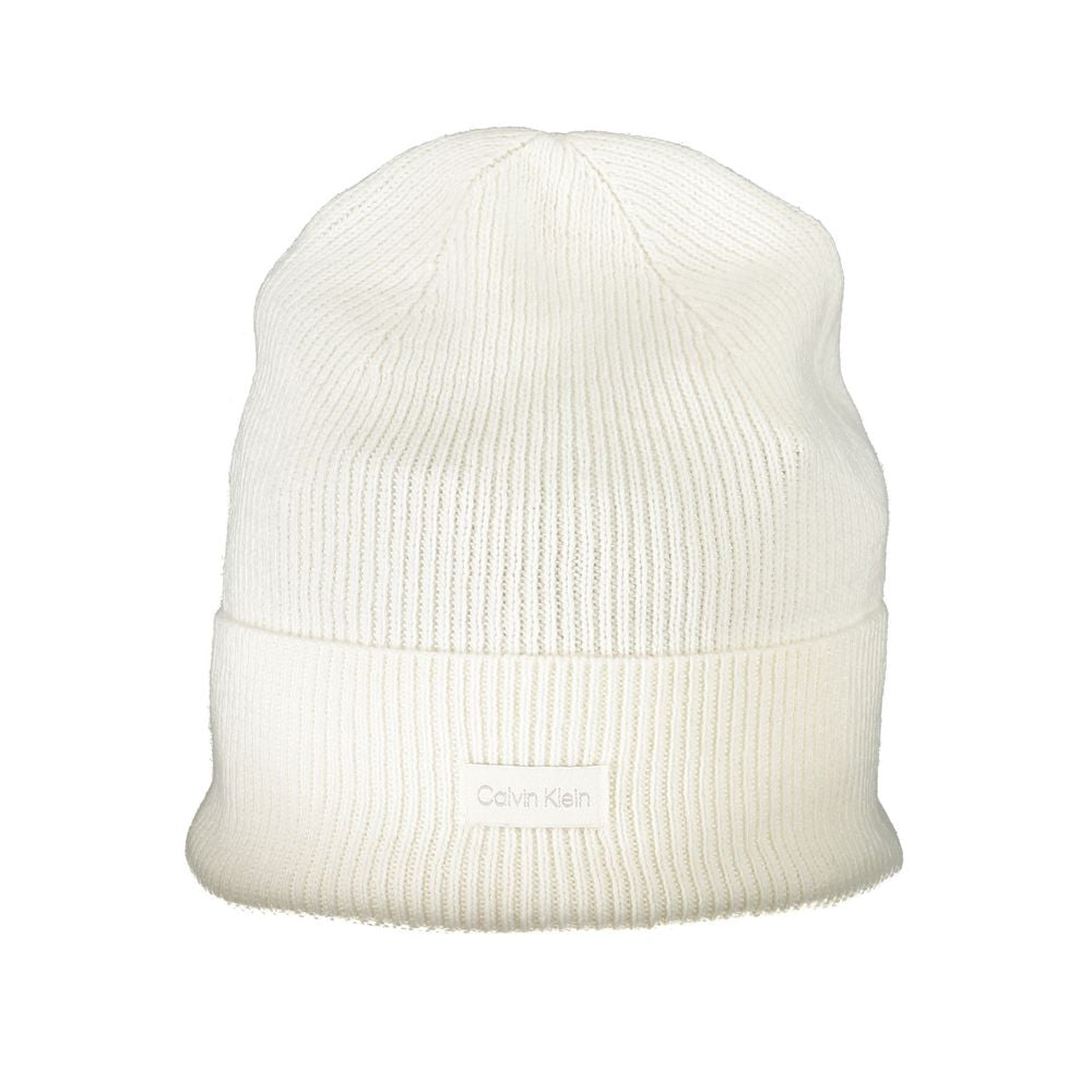 Calvin Klein White Cotton Hat Calvin Klein