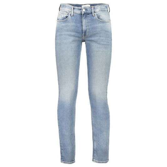 Calvin Klein Blue Cotton Jeans & Pant Calvin Klein