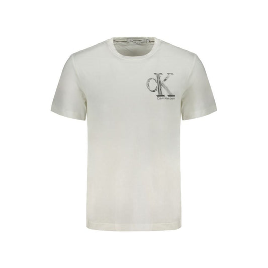 Calvin Klein White Cotton T-Shirt Calvin Klein