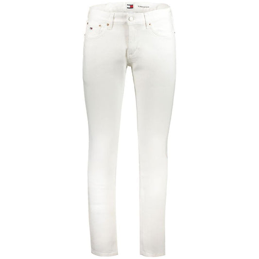 Tommy Hilfiger White Cotton Jeans & Pant