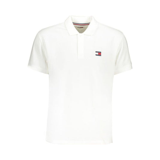 Tommy Hilfiger White Cotton Polo Shirt