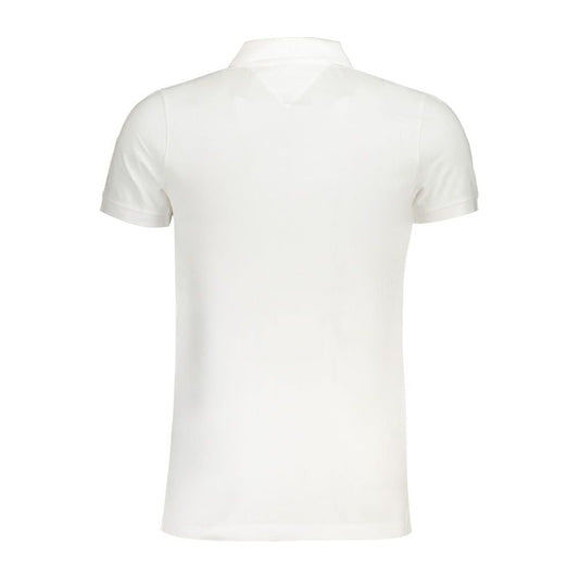 Tommy Hilfiger White Cotton Polo Shirt Tommy Hilfiger