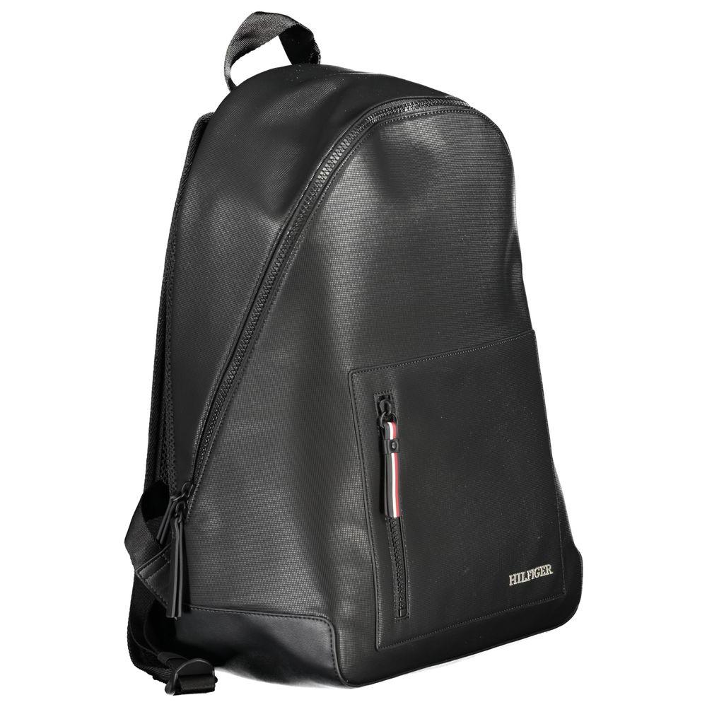 Tommy Hilfiger Black Polyester Backpack