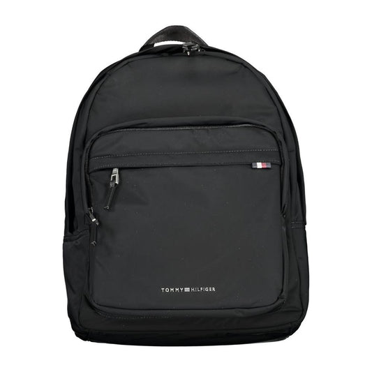 Tommy Hilfiger Black Polyester Backpack Tommy Hilfiger