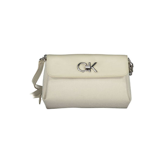 Calvin Klein Beige Polyester Handbag Calvin Klein