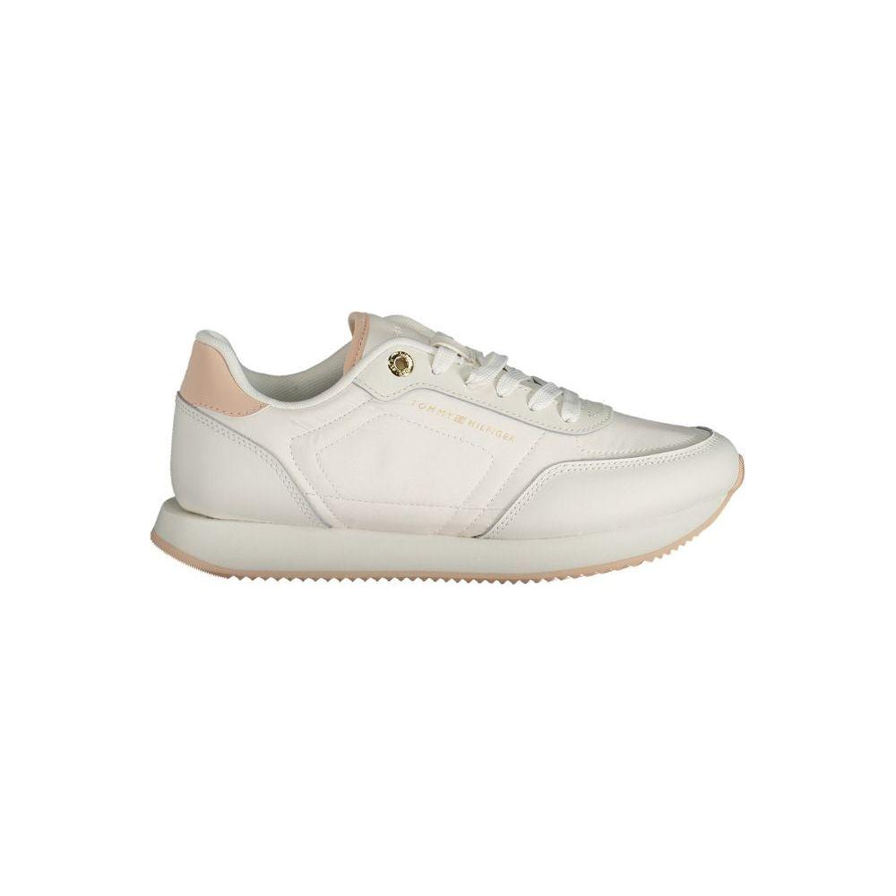 Tommy Hilfiger White Polyester Sneaker Tommy Hilfiger