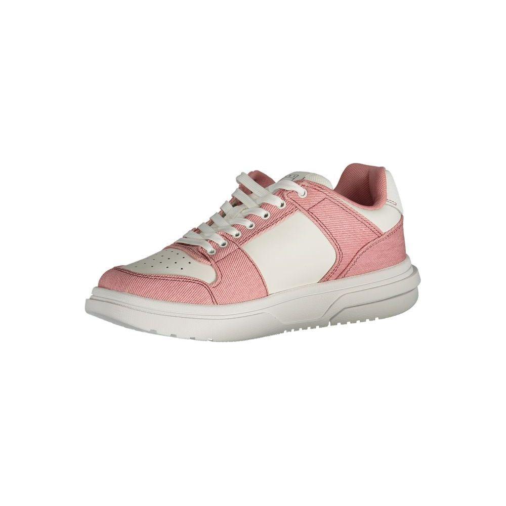 Tommy Hilfiger Pink Polyester Sneaker Tommy Hilfiger