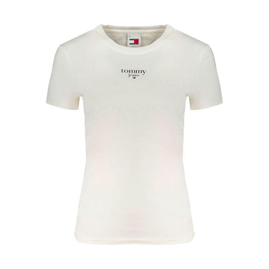 Tommy Hilfiger White Cotton Tops & T-Shirt Tommy Hilfiger