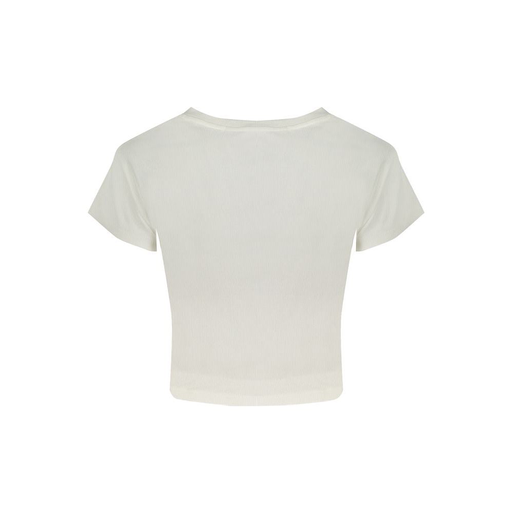 Calvin Klein White Cotton Tops & T-Shirt