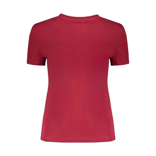 Tommy Hilfiger Red Cotton Tops & T-Shirt Tommy Hilfiger