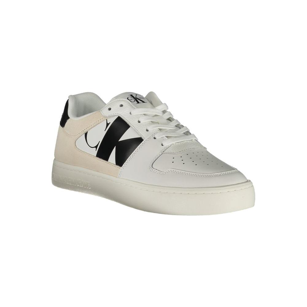 Calvin Klein White Polyester Sneaker