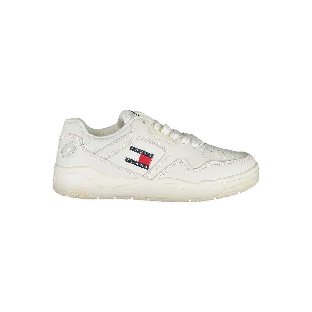 Tommy Hilfiger White Polyester Sneaker