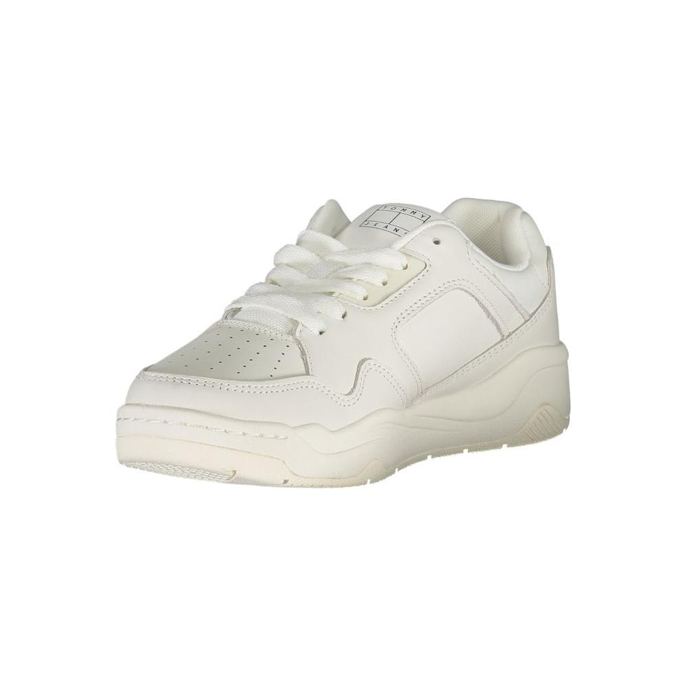 Tommy Hilfiger White Polyester Sneaker