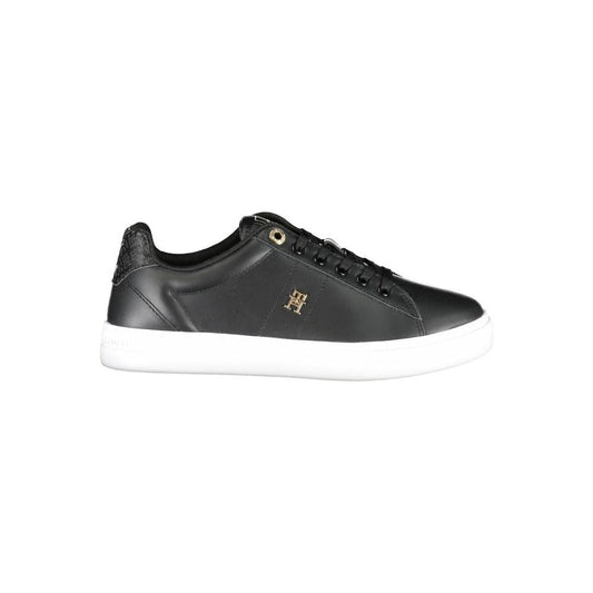 Tommy Hilfiger Black Polyester Sneaker