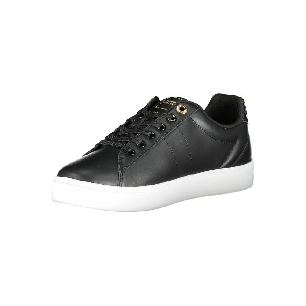 Tommy Hilfiger Black Polyester Sneaker