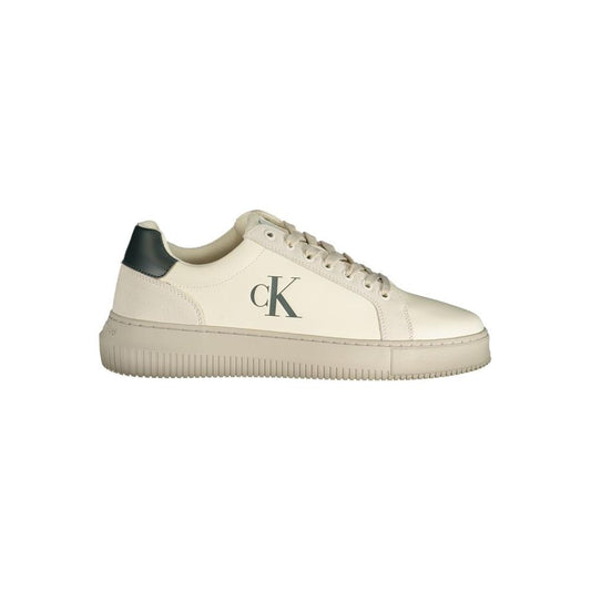 Calvin Klein White Polyester Sneaker