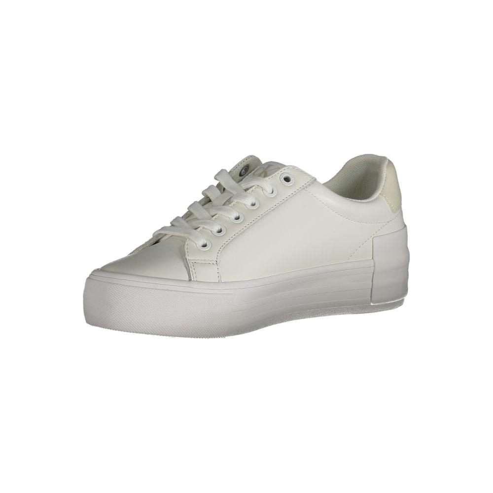 Calvin Klein White Leather Women Sneaker