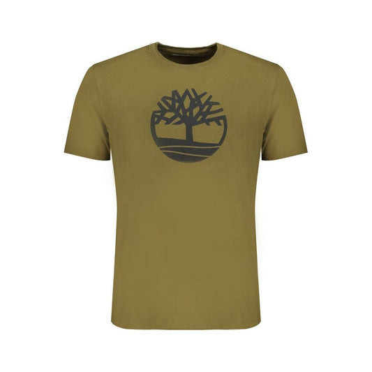 Timberland Green Cotton Men T-Shirt