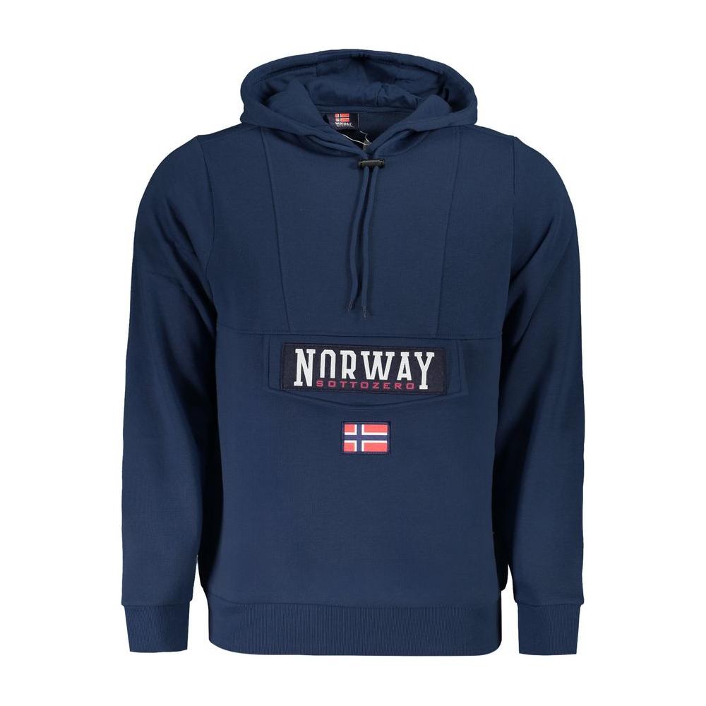 Norway 1963 Blue Cotton Men Sweater