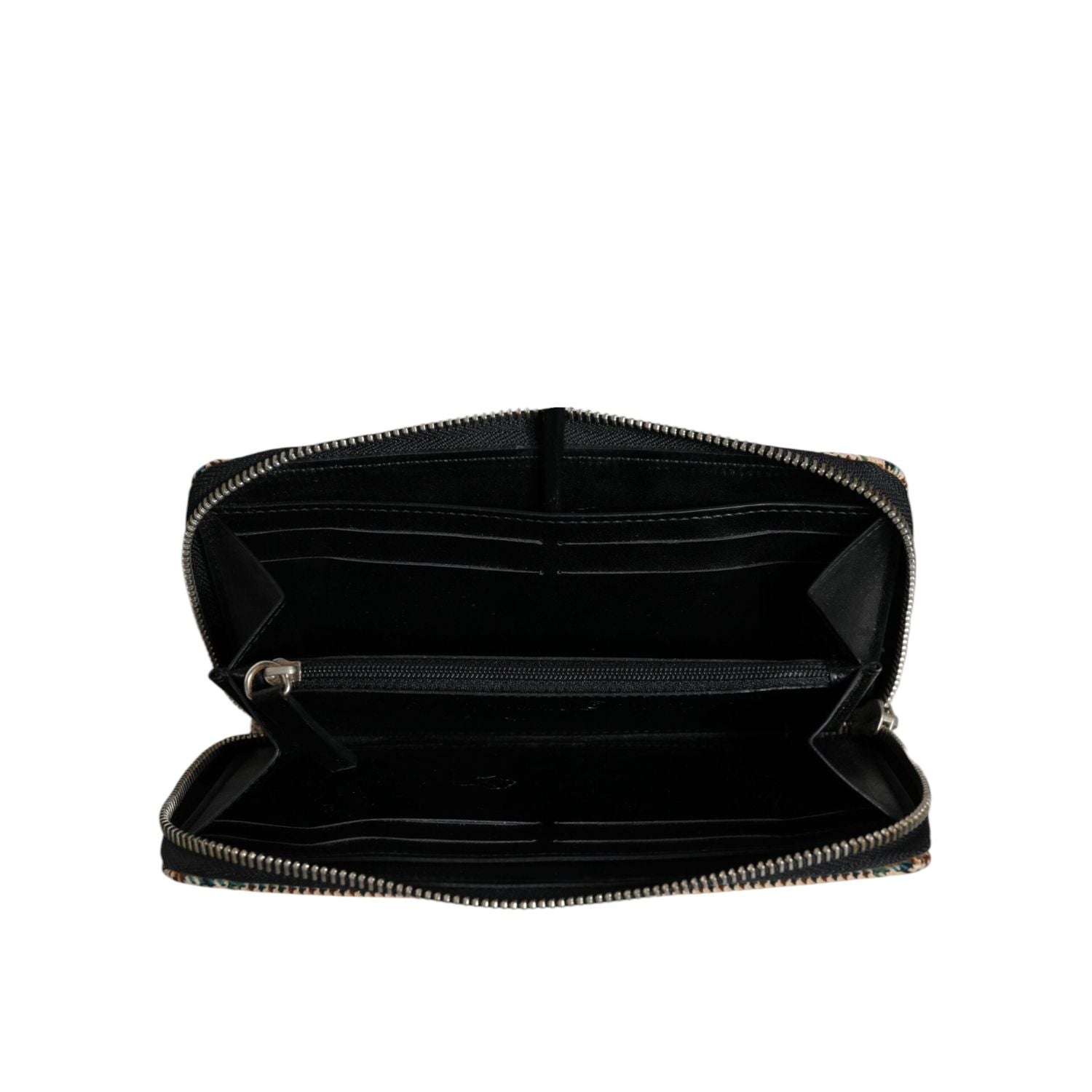 MM6 Maison Margiela Multicolor Houndstooth Continental Zip Around Clutch Wallet