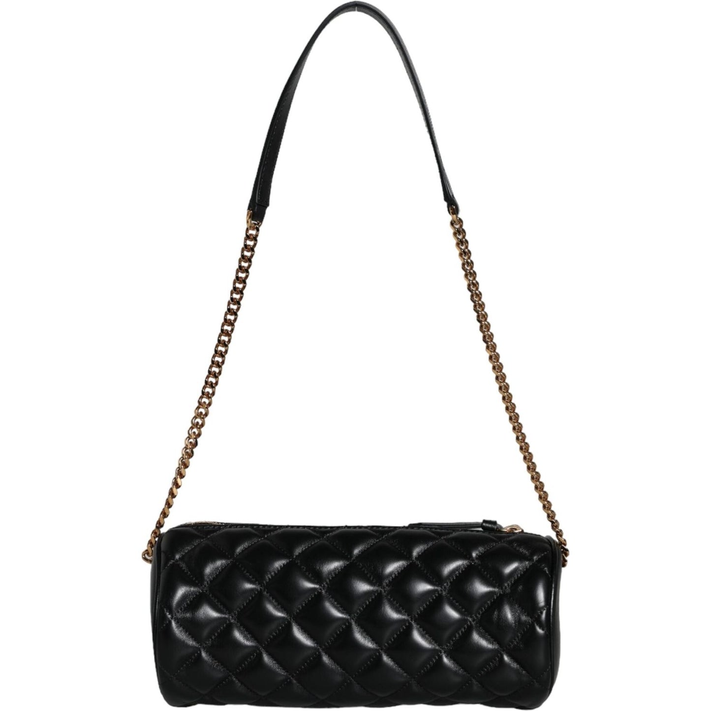 Versace Black Mini Quilted Lambskin Leather Crossbody Sling Bag Versace