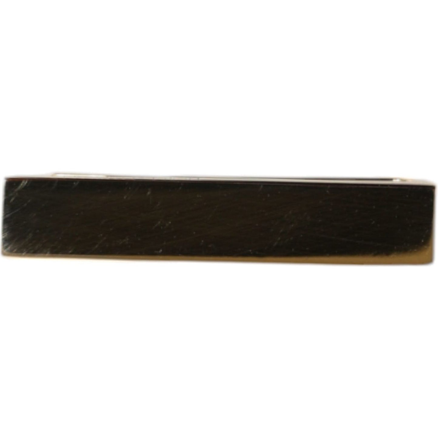 Dolce & Gabbana Gold Tone Brass Logo Branded Men Tie Clip Bar Dolce & Gabbana