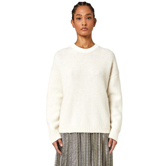 Alpha Studio White Wool Riciclata Sweater