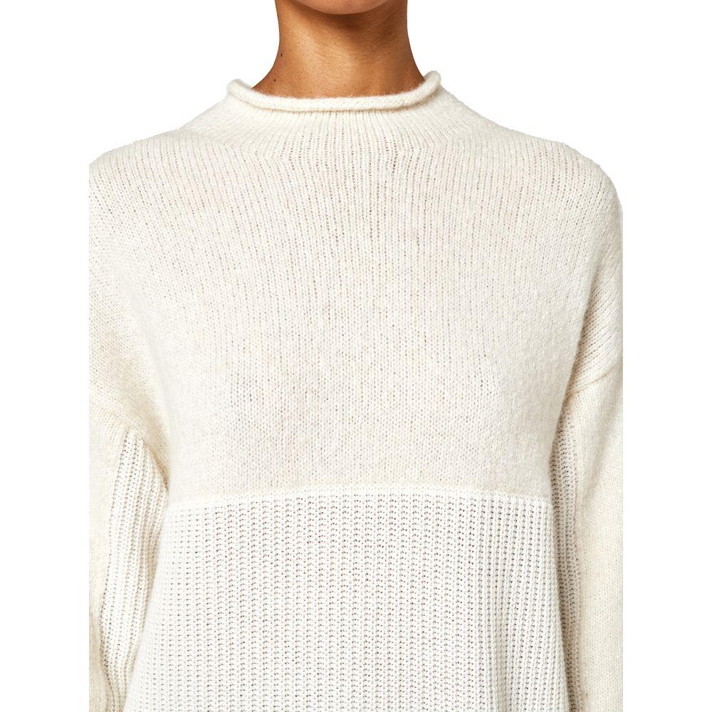 Alpha Studio White Wool Riciclata Sweater Alpha Studio