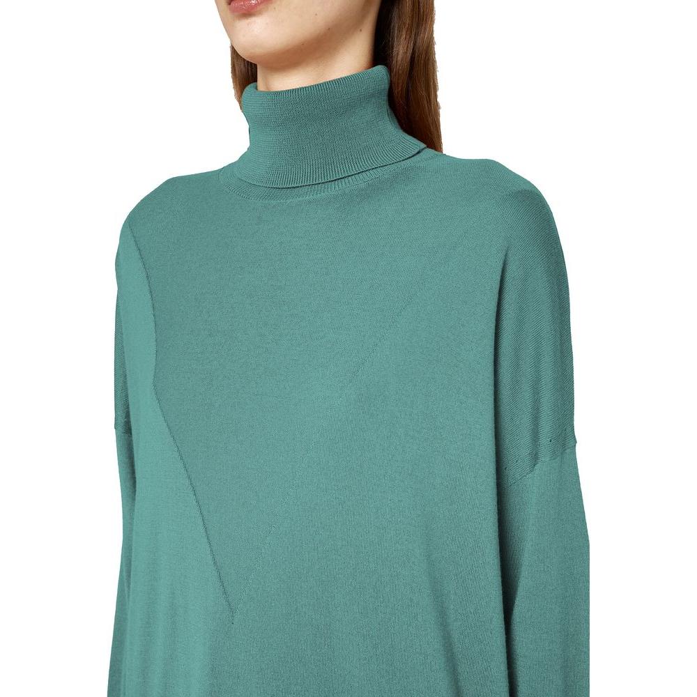 Alpha Studio Green Silk Sweater Alpha Studio