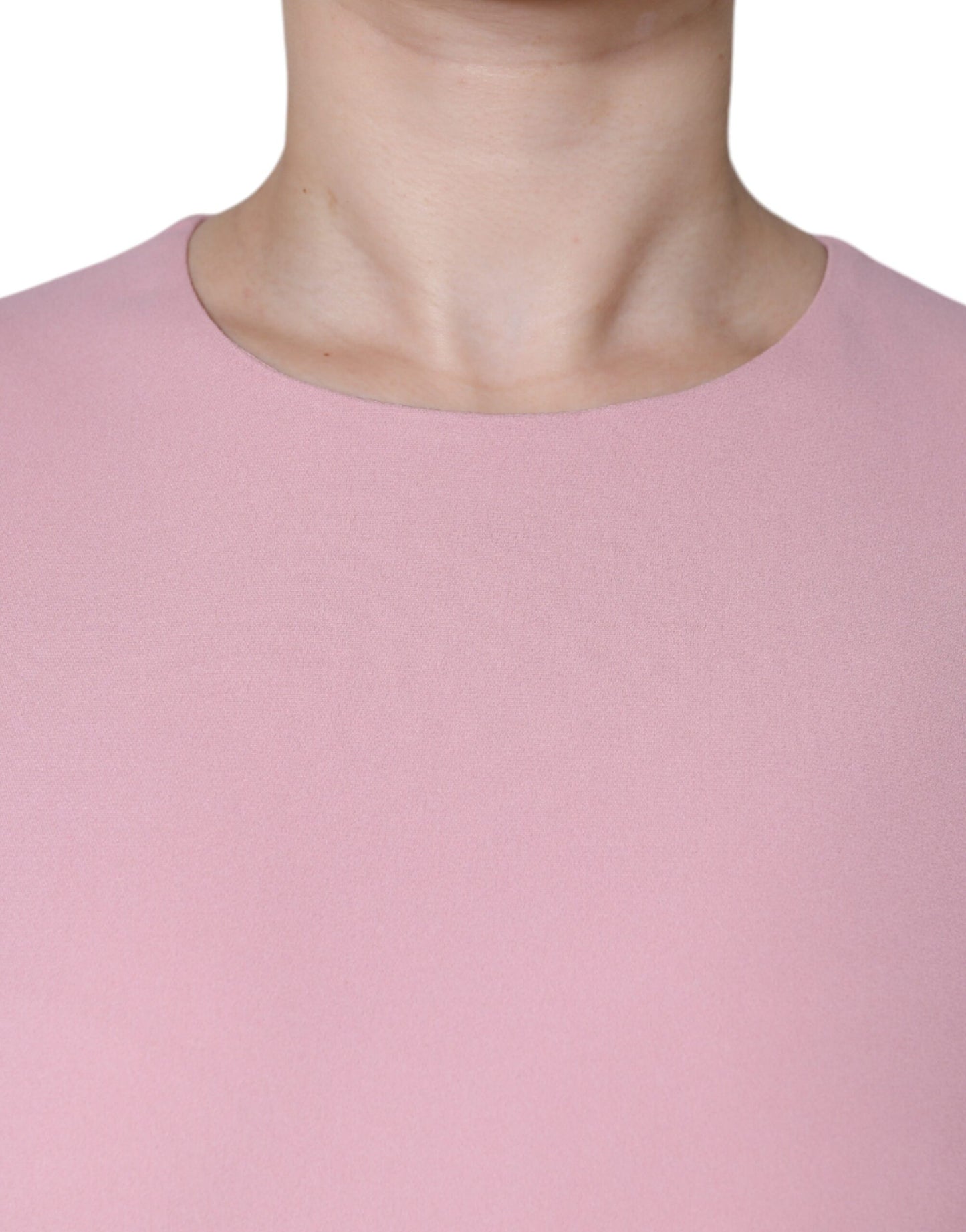 Dolce & Gabbana Pink A-line Viscose 3/4 Sleeves Dress Dolce & Gabbana